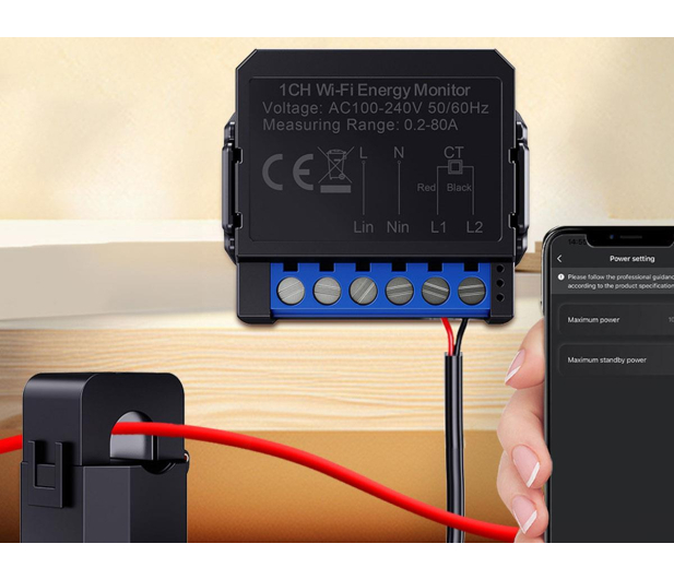 Avatto Inteligentny dwukierunkowy licznik energii  ZigBee ZWPM16-1 - 1510615 - zdjęcie 4